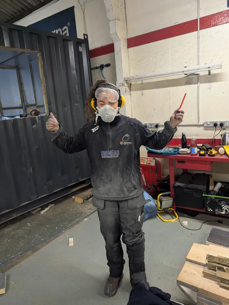 Cutting tiles is a dusty job…
