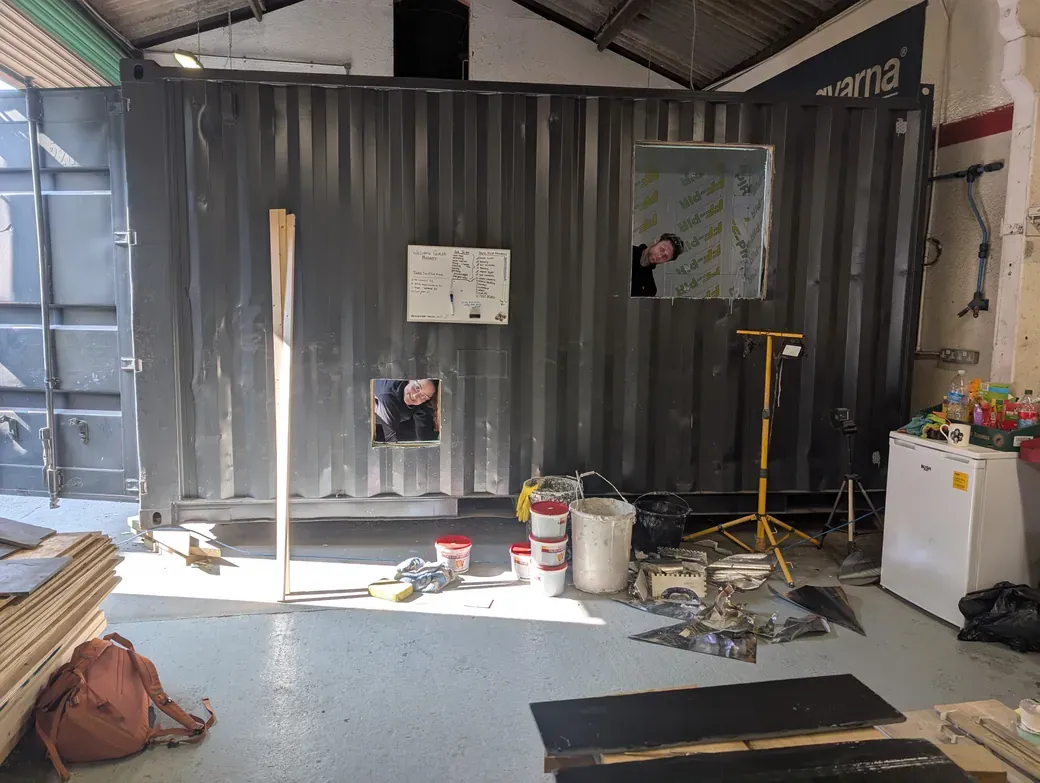 Windows are cut!