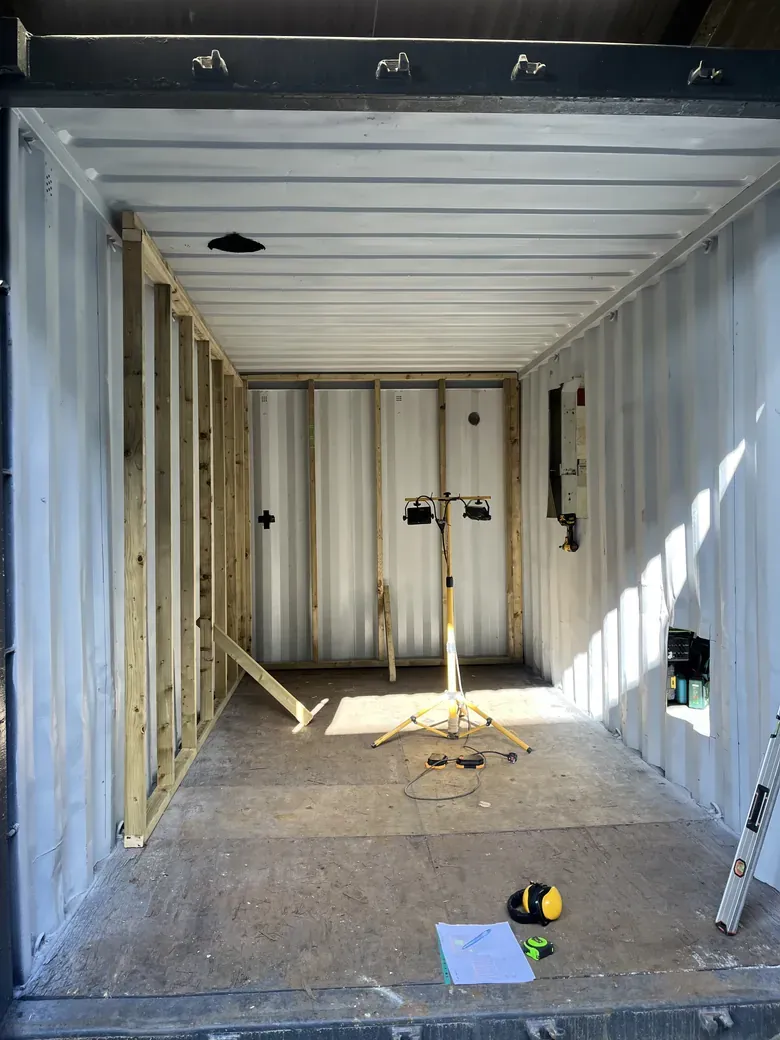 Framing starting to go in