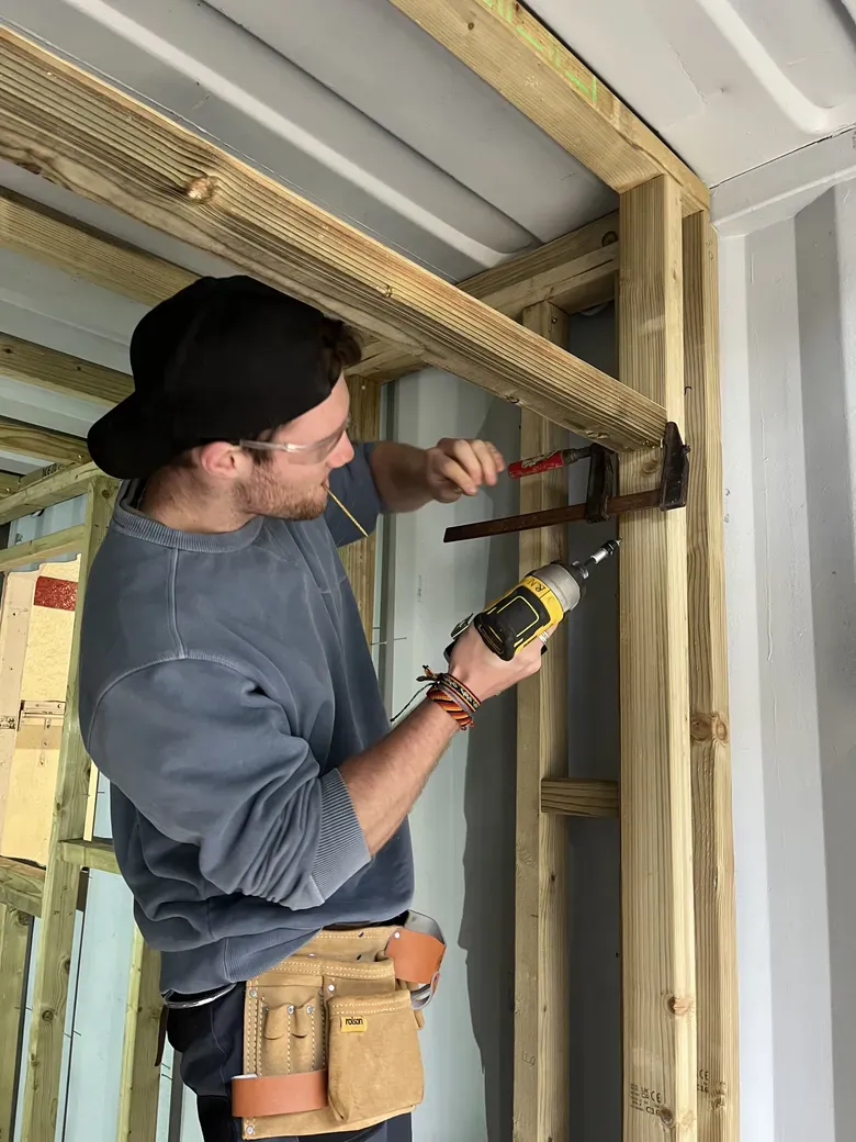 Getting the door frame perfect