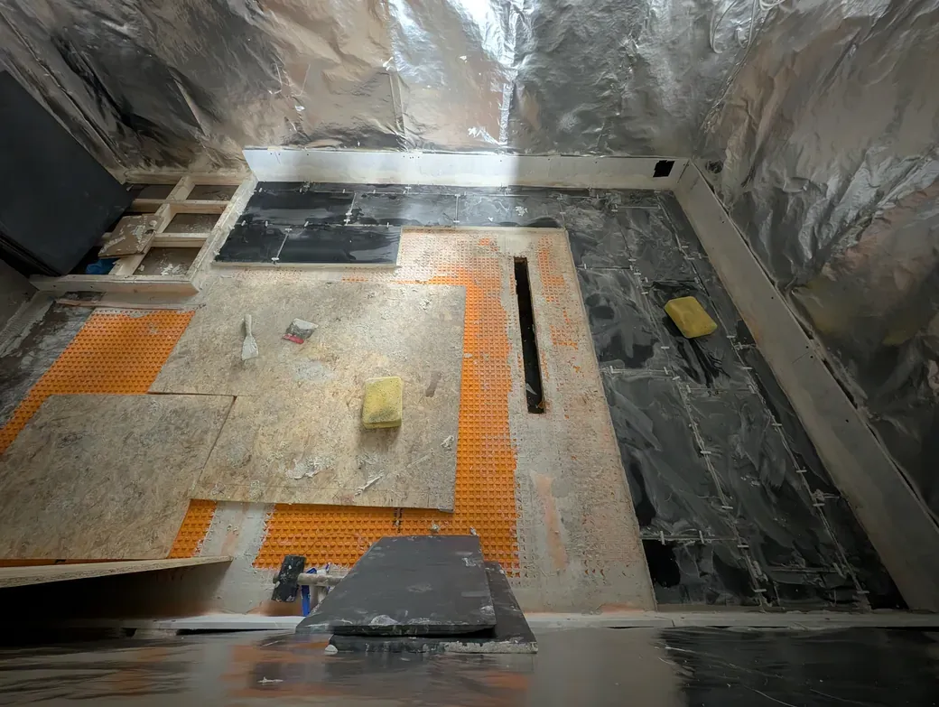 Tiles starting to go down
