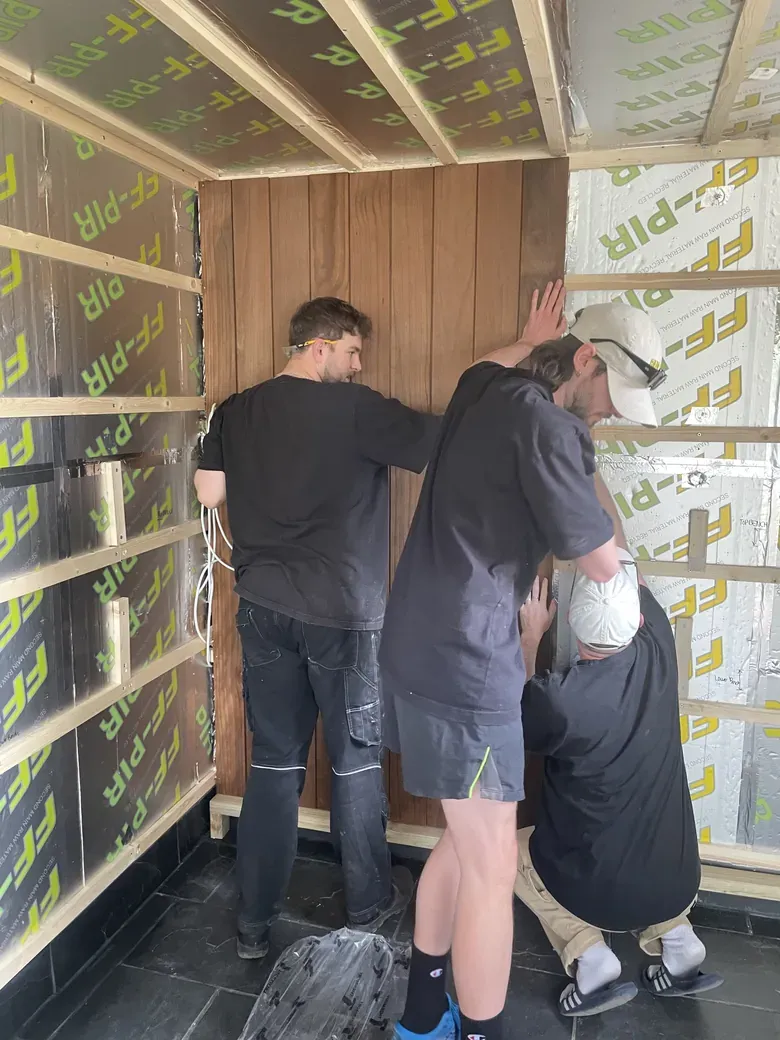 First bit of Radiata cladding
