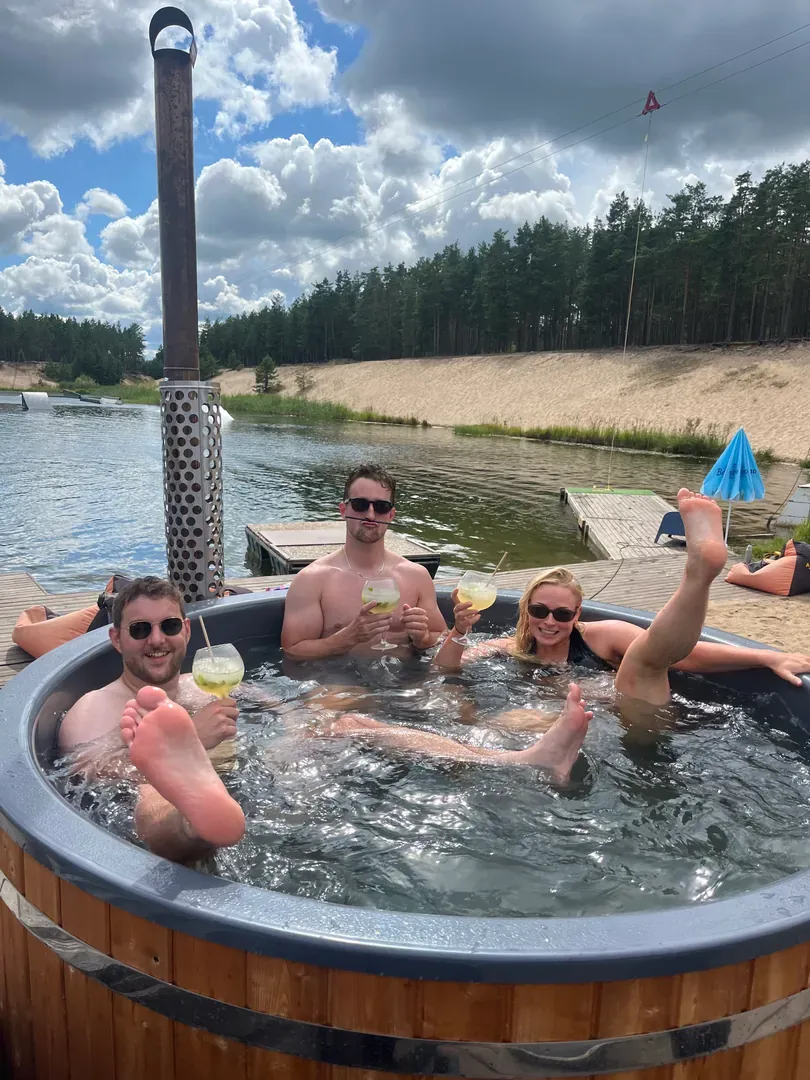An Estonian sauna, where the idea for Balta Chill started