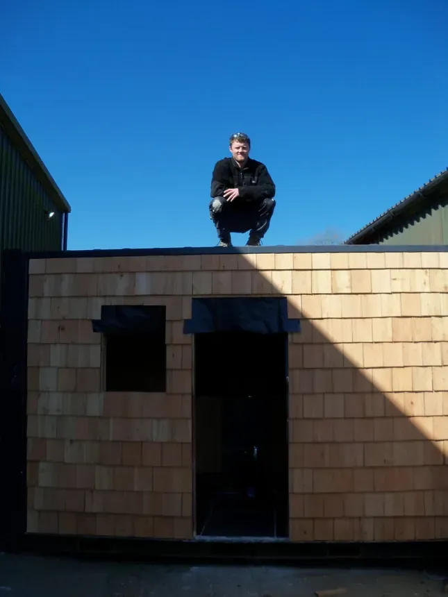 James - Rachel’s little brother, came to live with us for 6 weeks to build while Rach was on crutches