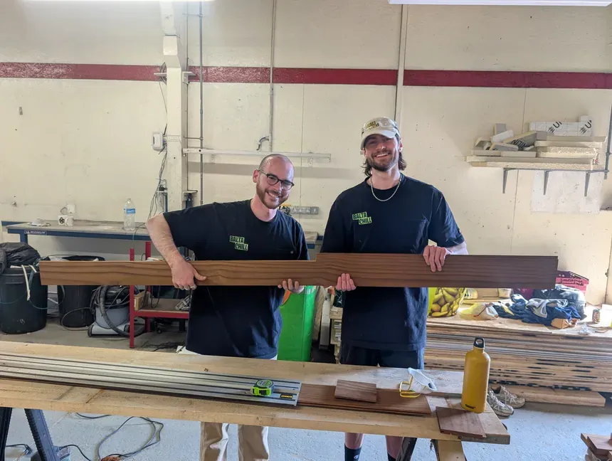 Sam & Oscar - Their very first techy cut. Very proud