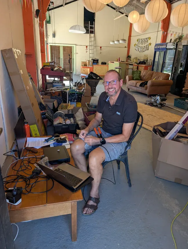 Rob - Wiring up the CCTV