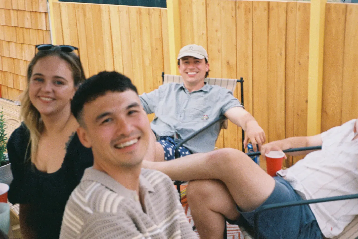 Guests of all ages relaxing at the Balta Chill bar during a celebration