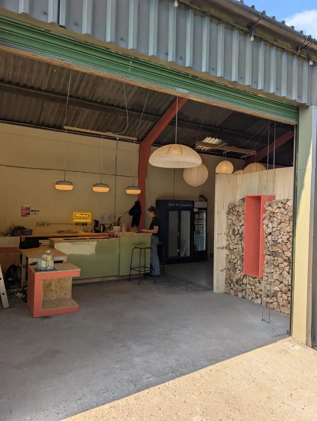 The main space at Balta Chill